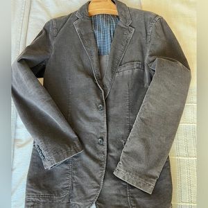 JCrew Men’s Med charcoal grey corduroy sport coat